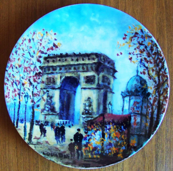 L'Arc de Triomphe Collectors Plate front