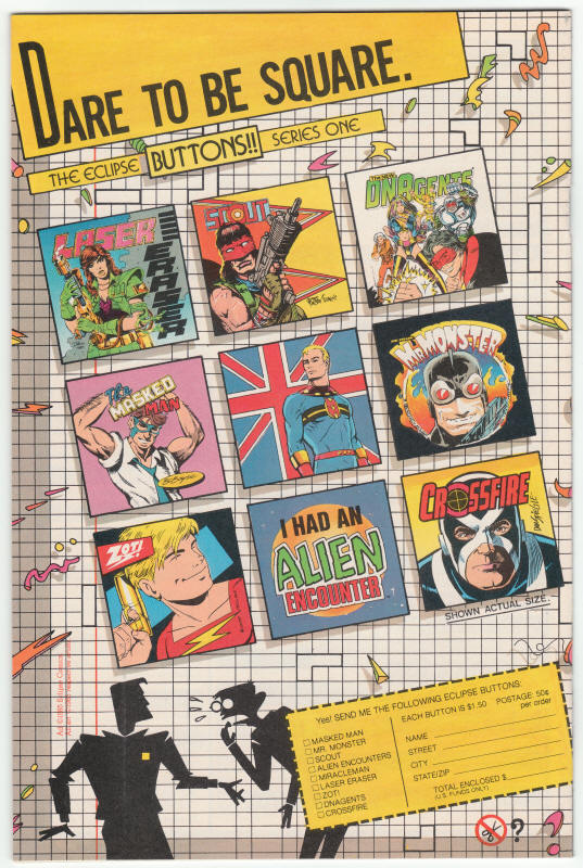 Laser Eraser And Pressbutton #3 back cover