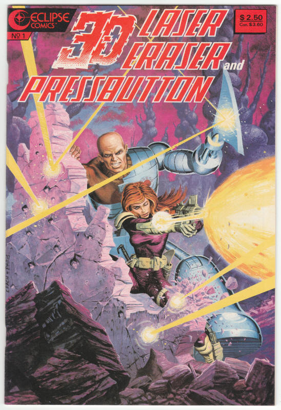 Laser Eraser And Pressbutton 3D #1 front cover