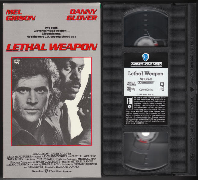 Lethal Weapon VHS Tape