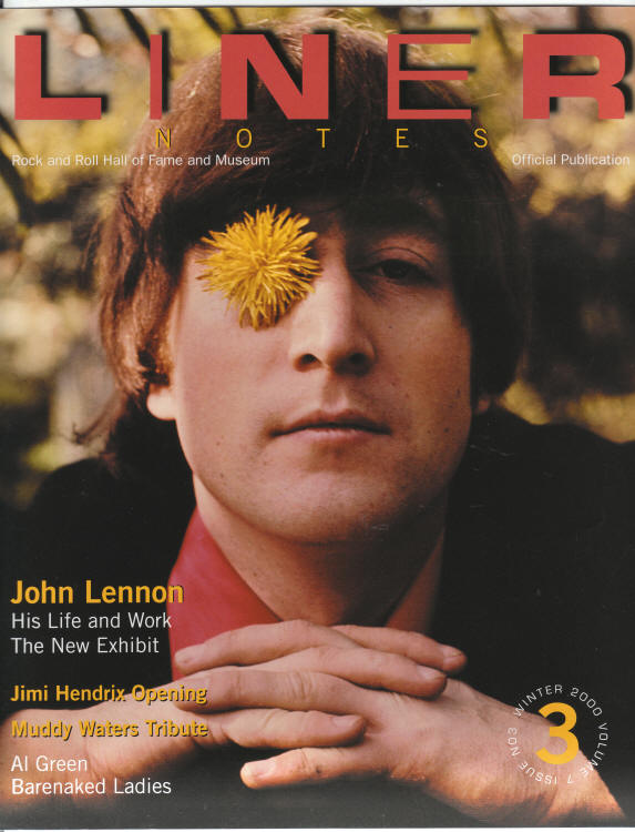 Liner Notes Winter 2000 front cover