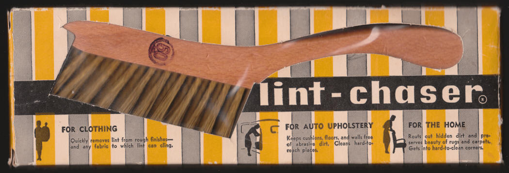 Lint Chaser Vintage Brush box front
