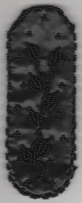 Lipstick Holder Black Beaded Case