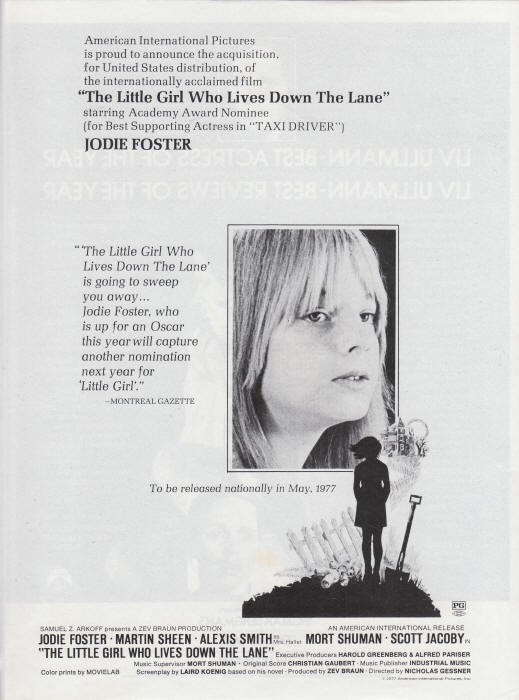 The Little Girl Who Live Down The Lane Ad