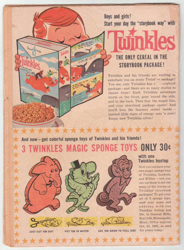 The Lone Ranger #139 back cover