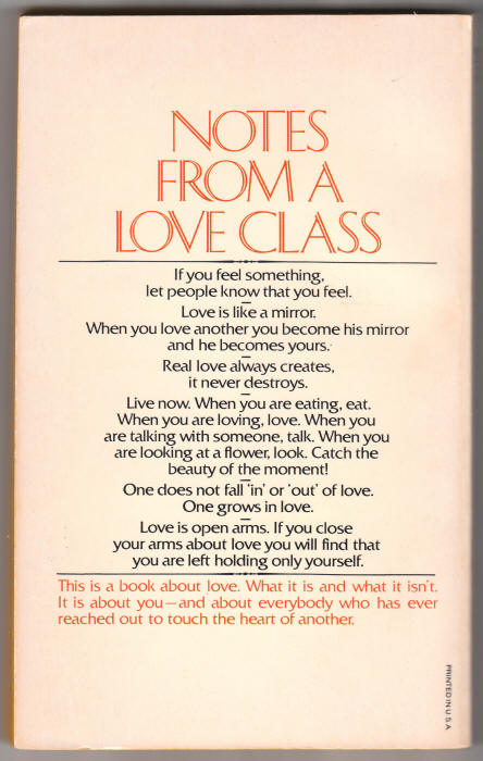 Love back cover