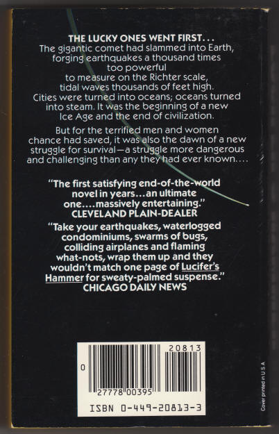 Lucifers Hammer back cover