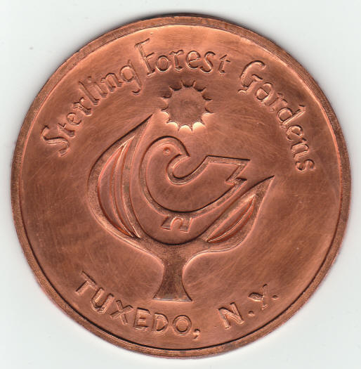 Lucky Penny Sterling Forest Gardens Souvenir reverse