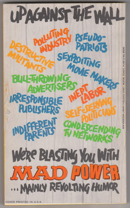 Mad Power paperback back cover