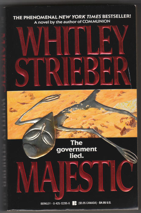 Majestic Whitley Strieber front cover