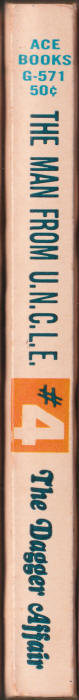 The Man From UNCLE Paperback 4 Dagger Affair spine