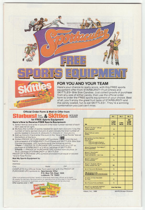 The Man Of Steel #3 back cover