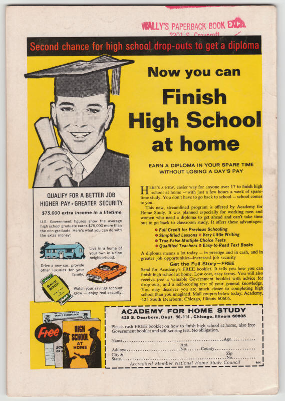 Marvel Collectors Item Classics #22 back cover