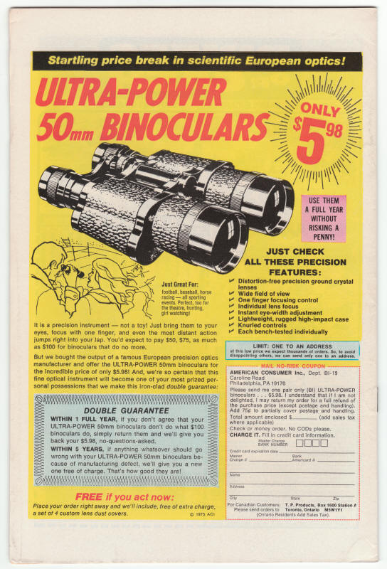 Marvel Presents #1 Bloodstone back cover