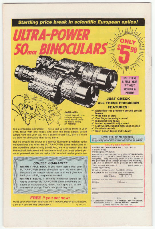 Marvel Presents #1 Bloodstone back cover