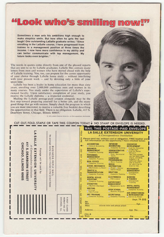 Marvel Presents #4 back cover