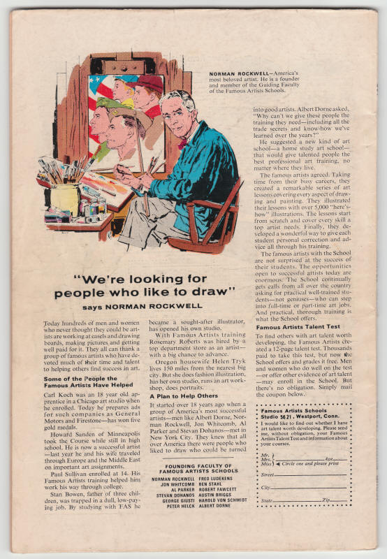 Marvel Tales #12 back cover