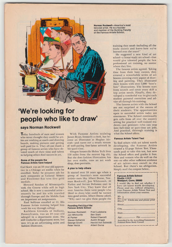 Marvel Tales #18 back cover