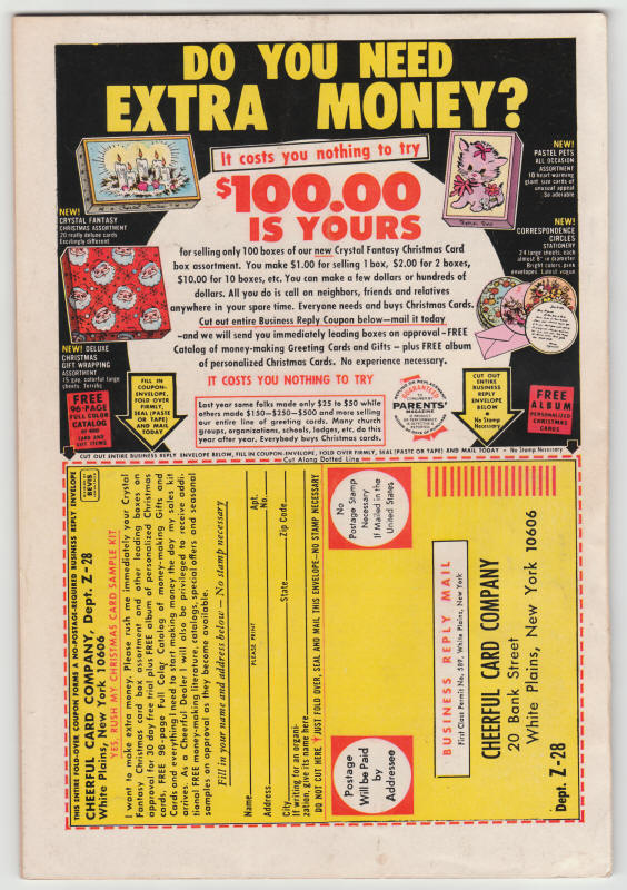 Marvel Tales #32 back cover