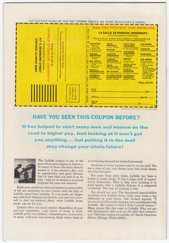 Marvel Two-In-One #2 back cover