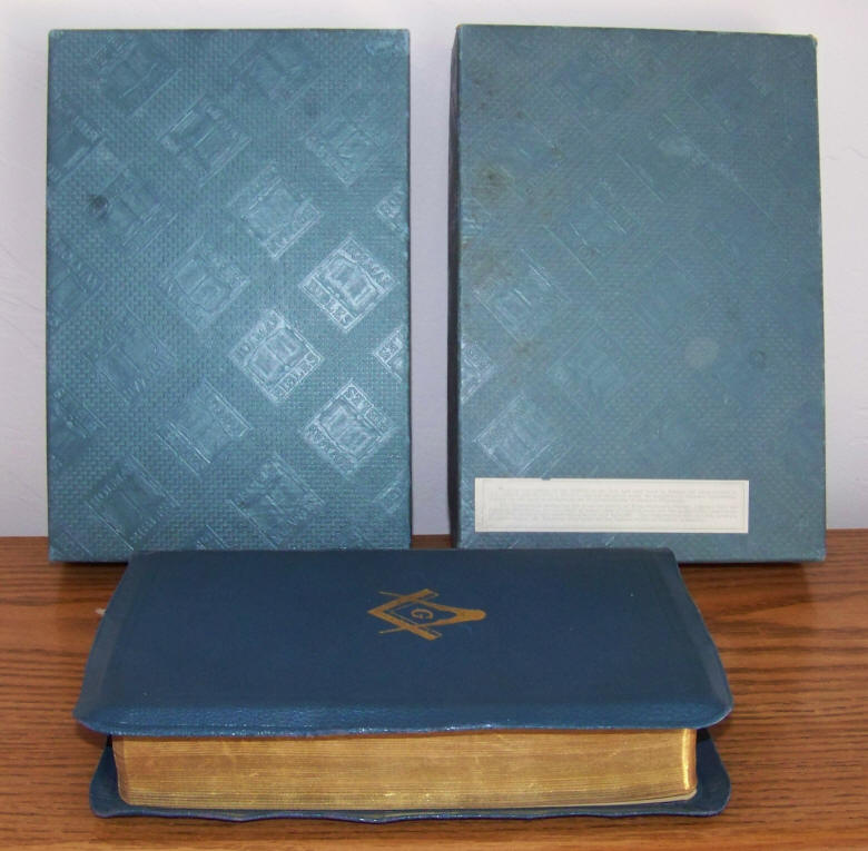 Holy Bible Masonic Edition with Original Box