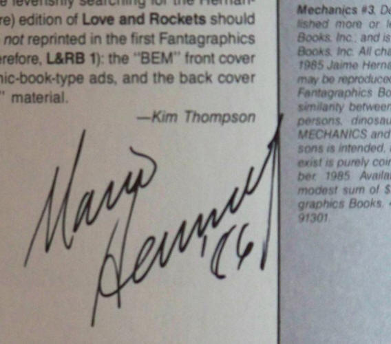 Mario Hernandez Autograph