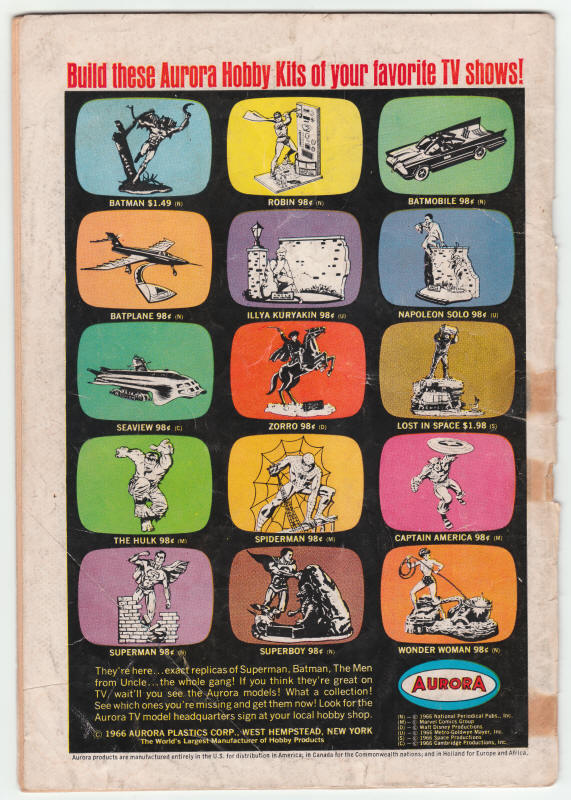 Metal Men #24 back cover