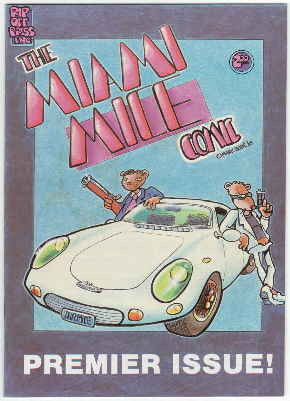 The Miami Mice Comic #1 Signed Remarqued by Mark Bode front cover