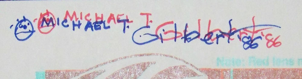 Michael T Gilbert 3D Signature