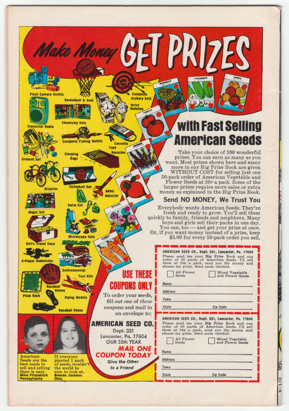 Mister Miracle #13 back cover