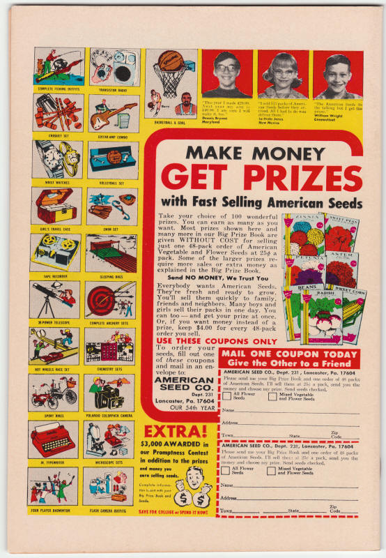 Mister Miracle #7 DC Comics back cover