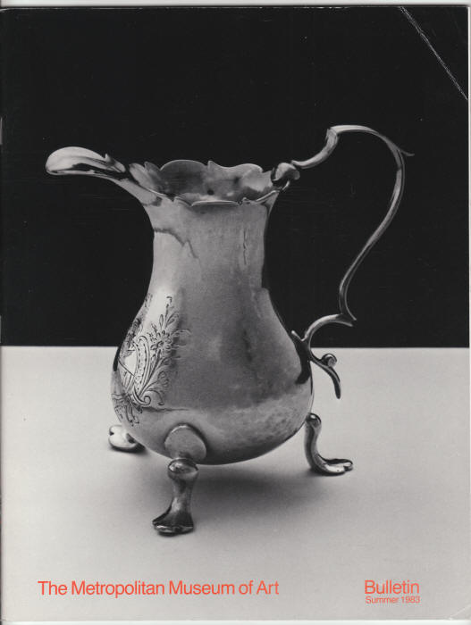 Metropolitan Museum of Art Bulletin Summer 1983 front cover