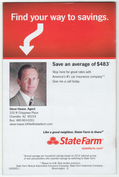 The Mike and Micky Show Chandler Center Program back cover