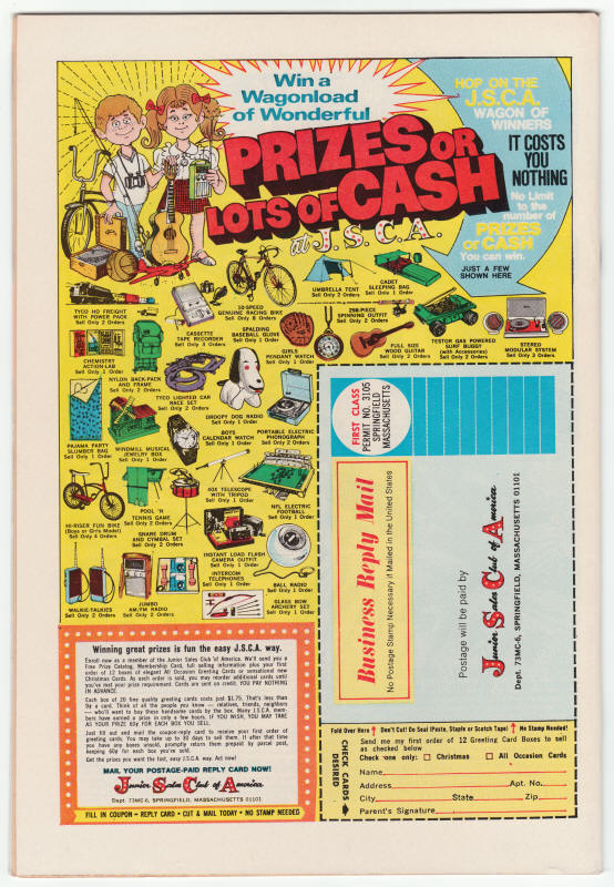 Monsters On The Prowl #25 back cover