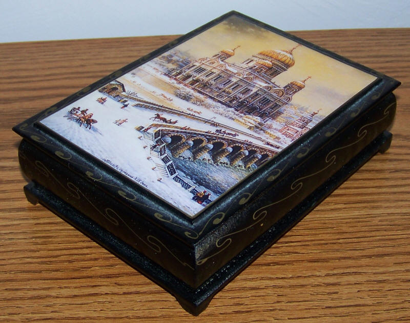 Russian Handmade Wood Jewelry Box