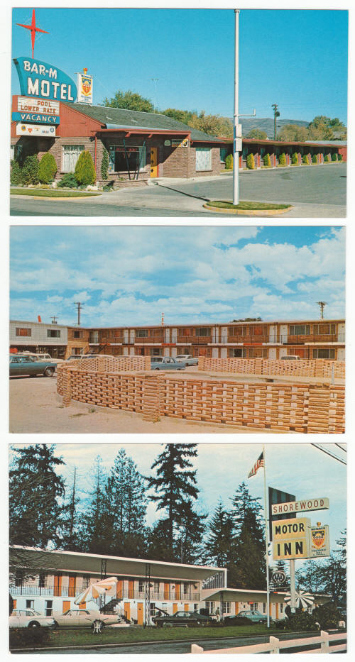 1960s Hotel Motel Post Cards