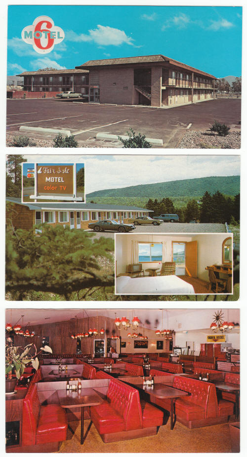 1960s Hotel Motel Post Cards