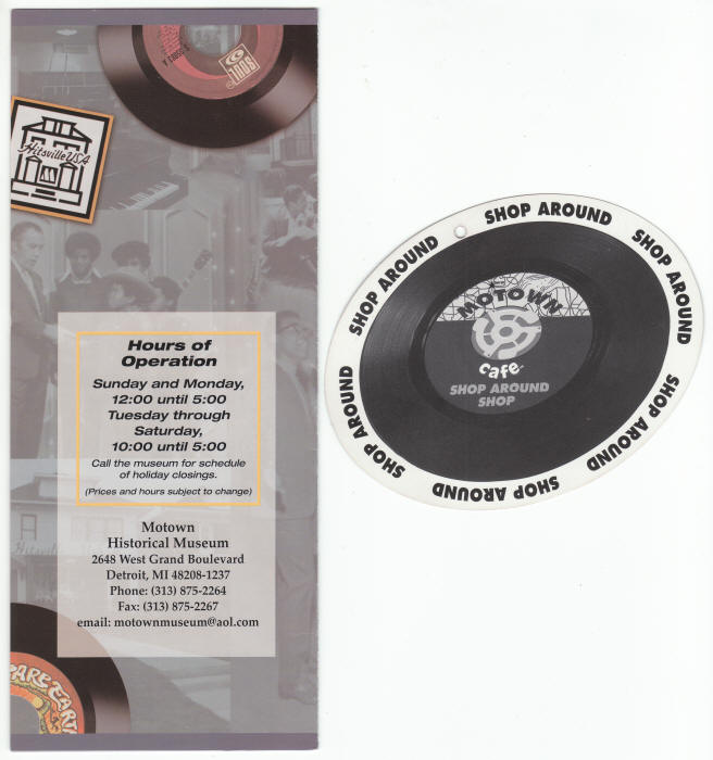 Motown Historical Museum Flyer and Product Tag