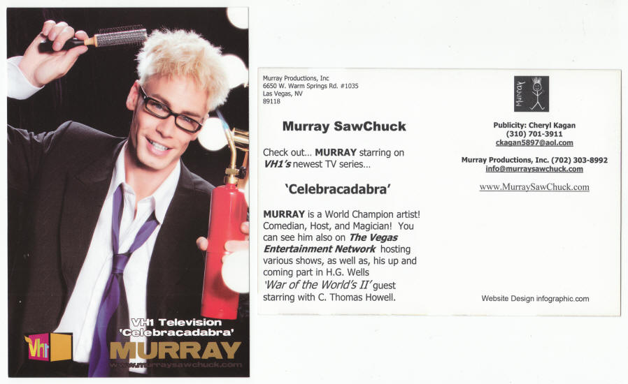 Murray Sawchuck Promo Post Card