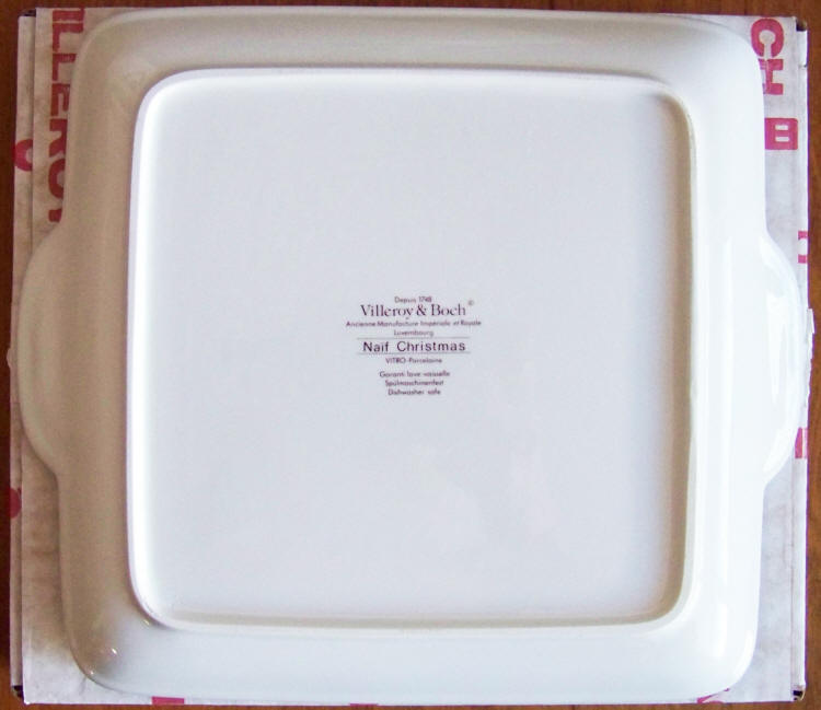 Naif Christmas Villeroy Boch Cake Platter bottom