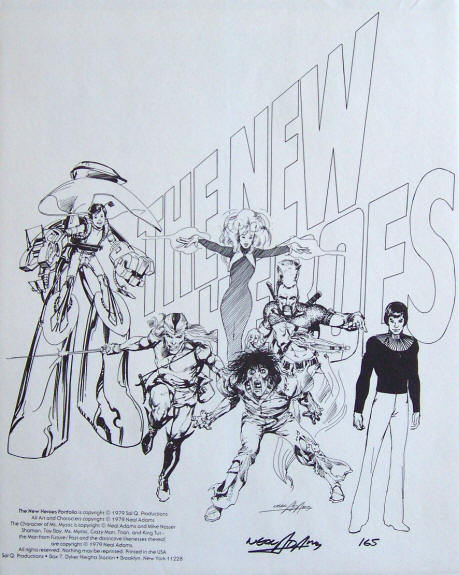 Neal Adams The New Heroes Portfolio Signed Envelope