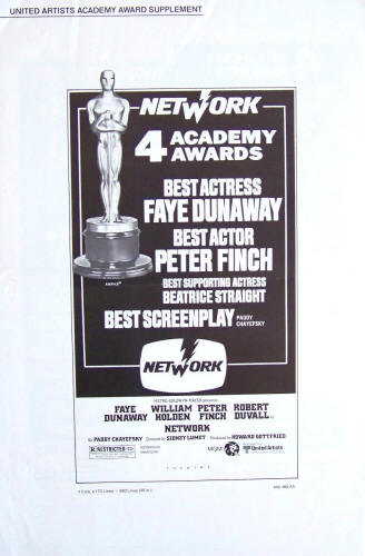 Network Academy Award Pressbook Supplement