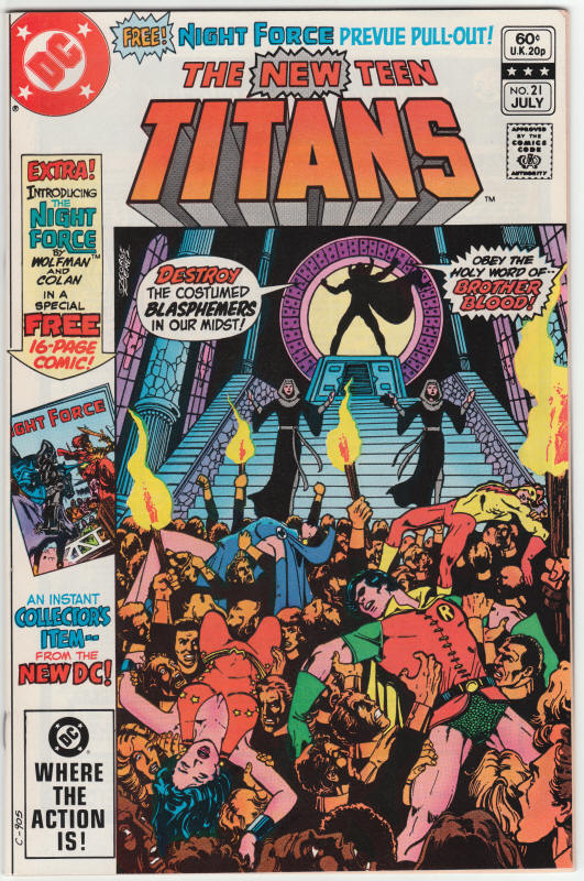 New Teen Titans 21 front cover