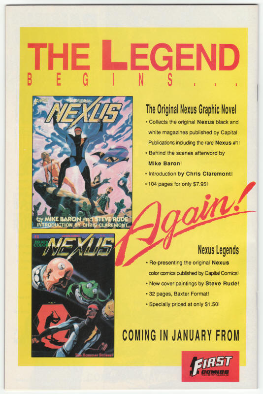 The Next Nexus #4 back cover