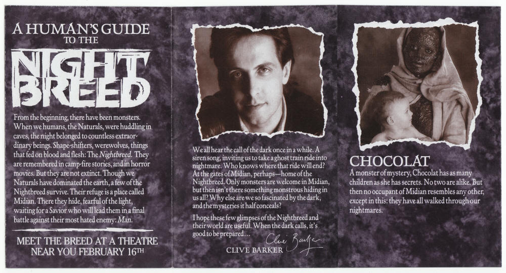 Night Breed Promotional Flyer