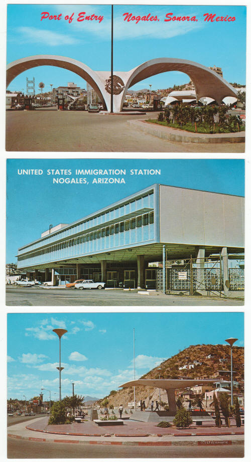 1960s Nogales Mexico Post Cards