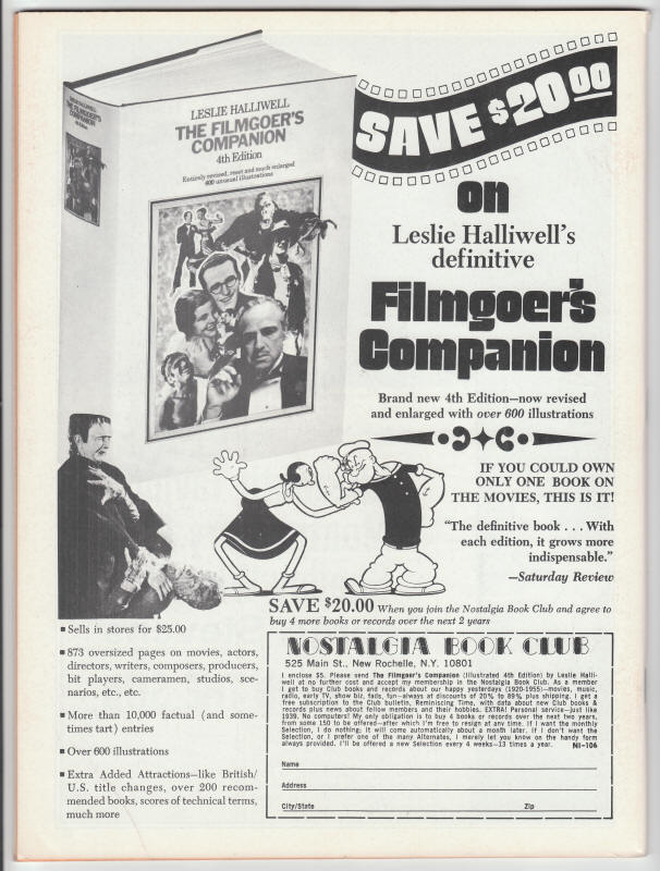 Nostalgia Illustrated #9 back cover