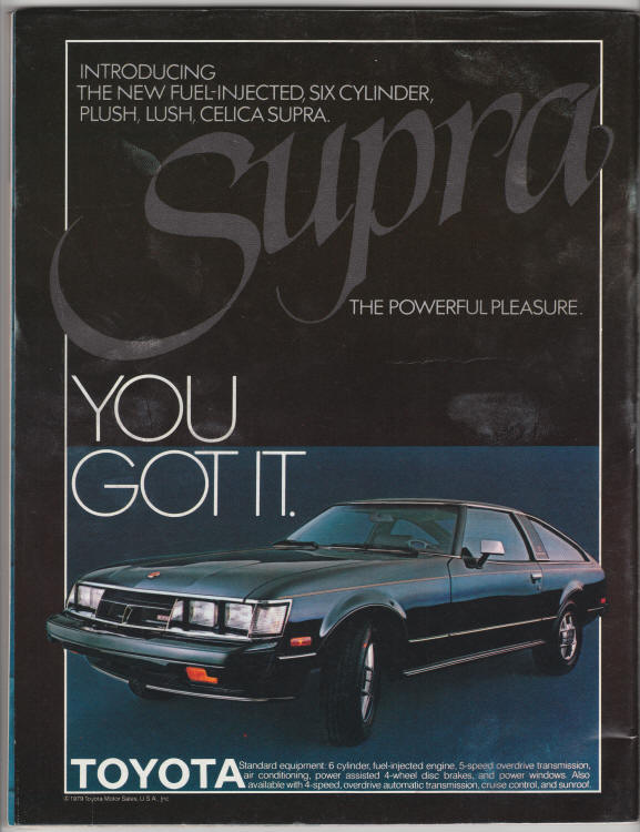 1979 New York Yankees Yearbook back cover