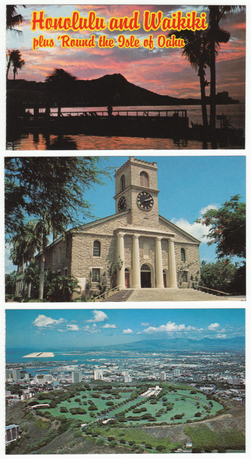 Oahu Hawaii Post Cards