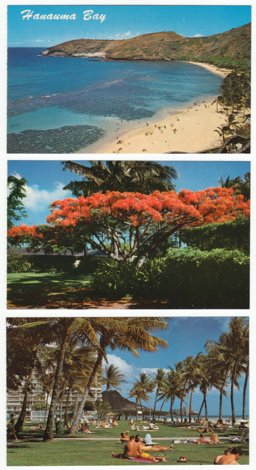 Oahu Hawaii Post Cards